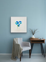 Large ‘Into the Blue Poppies’ - on paper & mounted