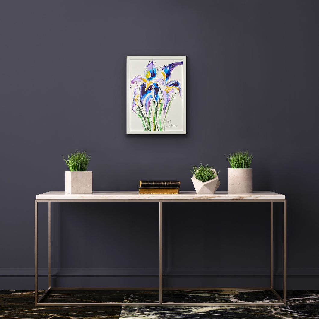 Irises - framed