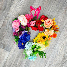 ‘Rainbow Heart’ Door Wreath