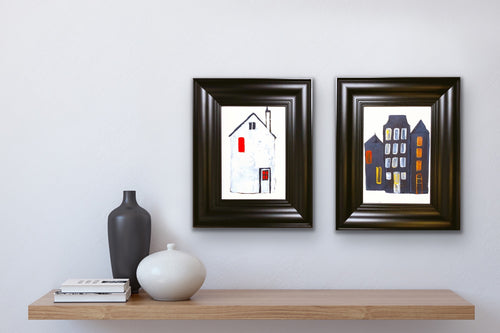 Two ‘Little Houses’ - framed paintings