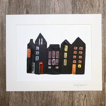 ‘Town Houses #2’- original art on paper - Sally Mackness