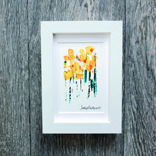 Mini Daffodils (portrait)  - framed - Sally Mackness