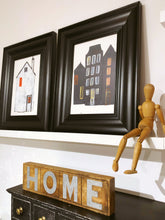 Two ‘Little Houses’ - framed paintings - Sally Mackness